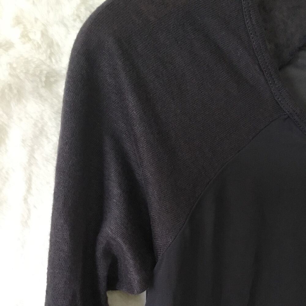 Marseille Gray Sheer Asymmetrical Hem Tunic - Picture 4 of 16